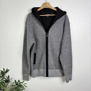 PX Textured Knit Full Zip Gray Hoodie Size XXL